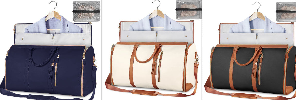 Bolsa de viaje de gran capacidad, bolso de mano para mujer, plegable, para traje, impermeable, para ropa