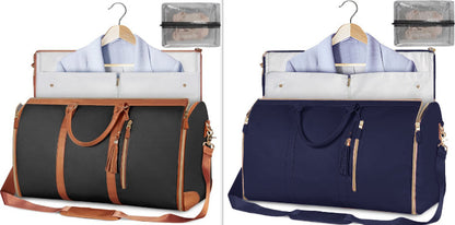 Bolsa de viaje de gran capacidad, bolso de mano para mujer, plegable, para traje, impermeable, para ropa