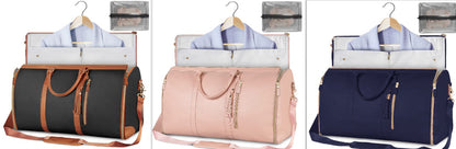 Bolsa de viaje de gran capacidad, bolso de mano para mujer, plegable, para traje, impermeable, para ropa