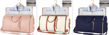 Bolsa de viaje de gran capacidad, bolso de mano para mujer, plegable, para traje, impermeable, para ropa