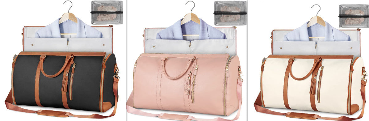 Bolsa de viaje de gran capacidad, bolso de mano para mujer, plegable, para traje, impermeable, para ropa