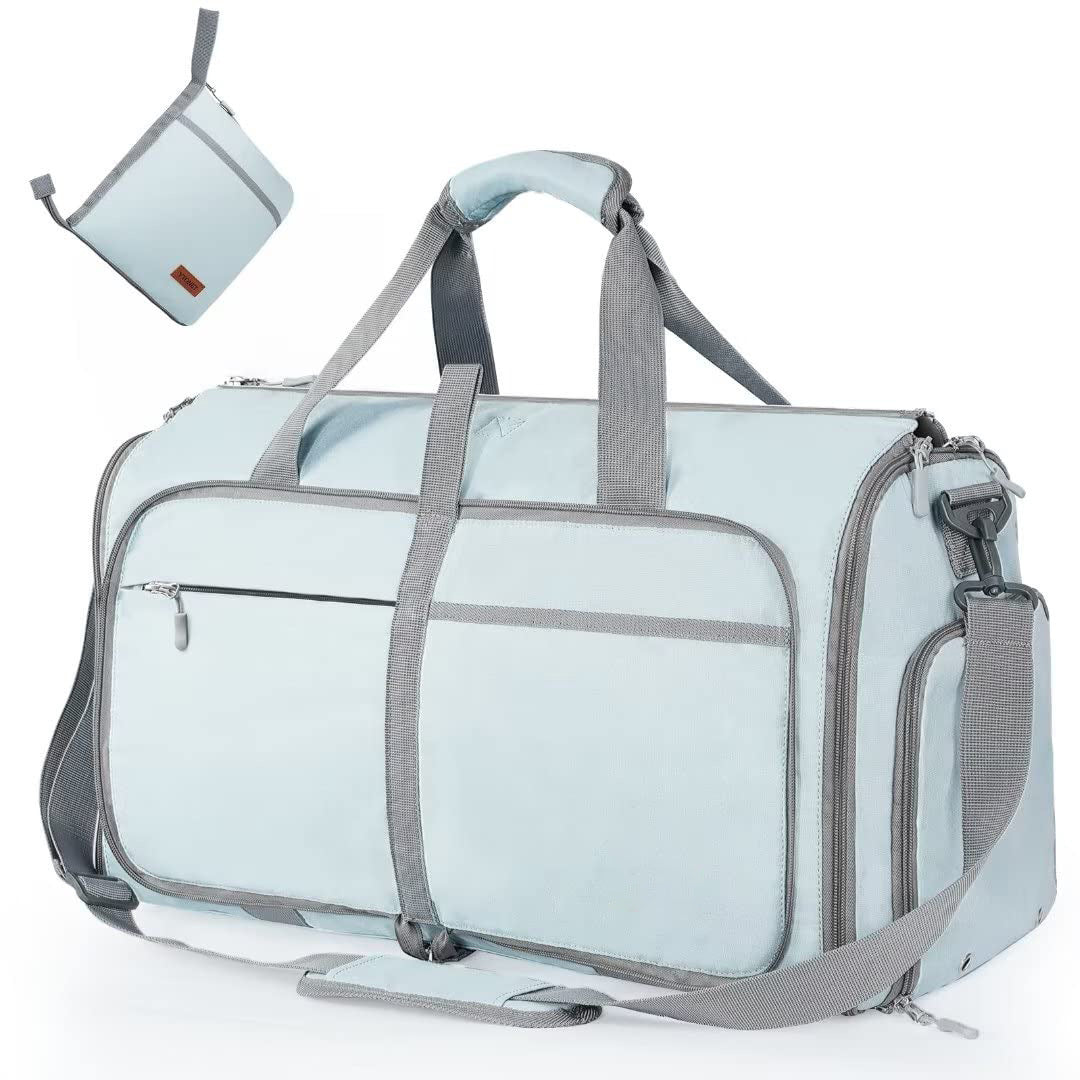 Bolsa de viaje de gran capacidad, bolso de mano para mujer, plegable, para traje, impermeable, para ropa