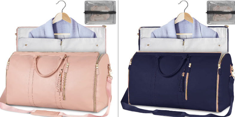 Bolsa de viaje de gran capacidad, bolso de mano para mujer, plegable, para traje, impermeable, para ropa