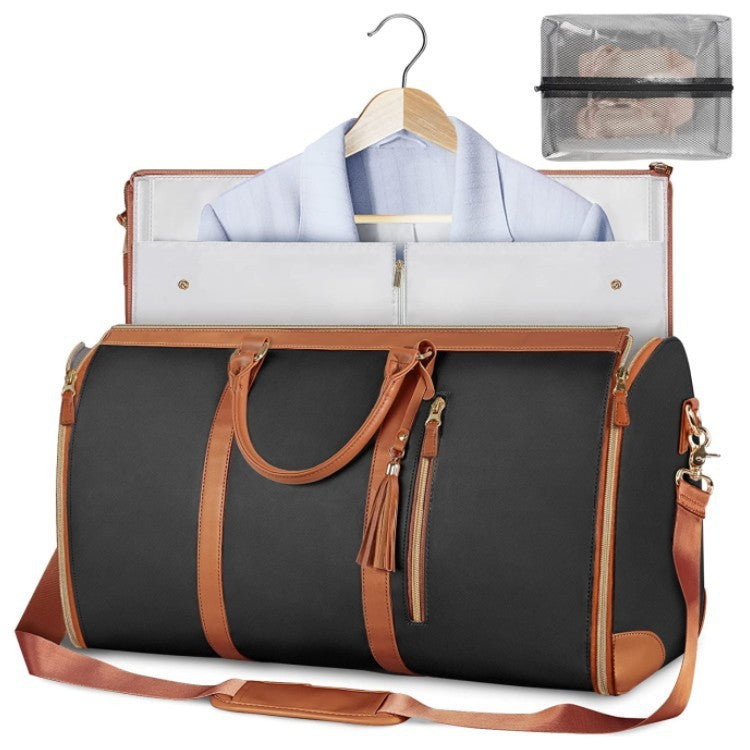 Bolsa de viaje de gran capacidad, bolso de mano para mujer, plegable, para traje, impermeable, para ropa