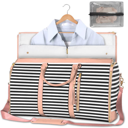 Bolsa de viaje de gran capacidad, bolso de mano para mujer, plegable, para traje, impermeable, para ropa