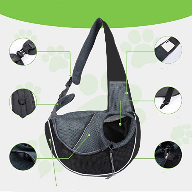 Bolsa de transporte para mascotas, bolso bandolera portátil para exteriores para perros y gatos, productos para mascotas.
