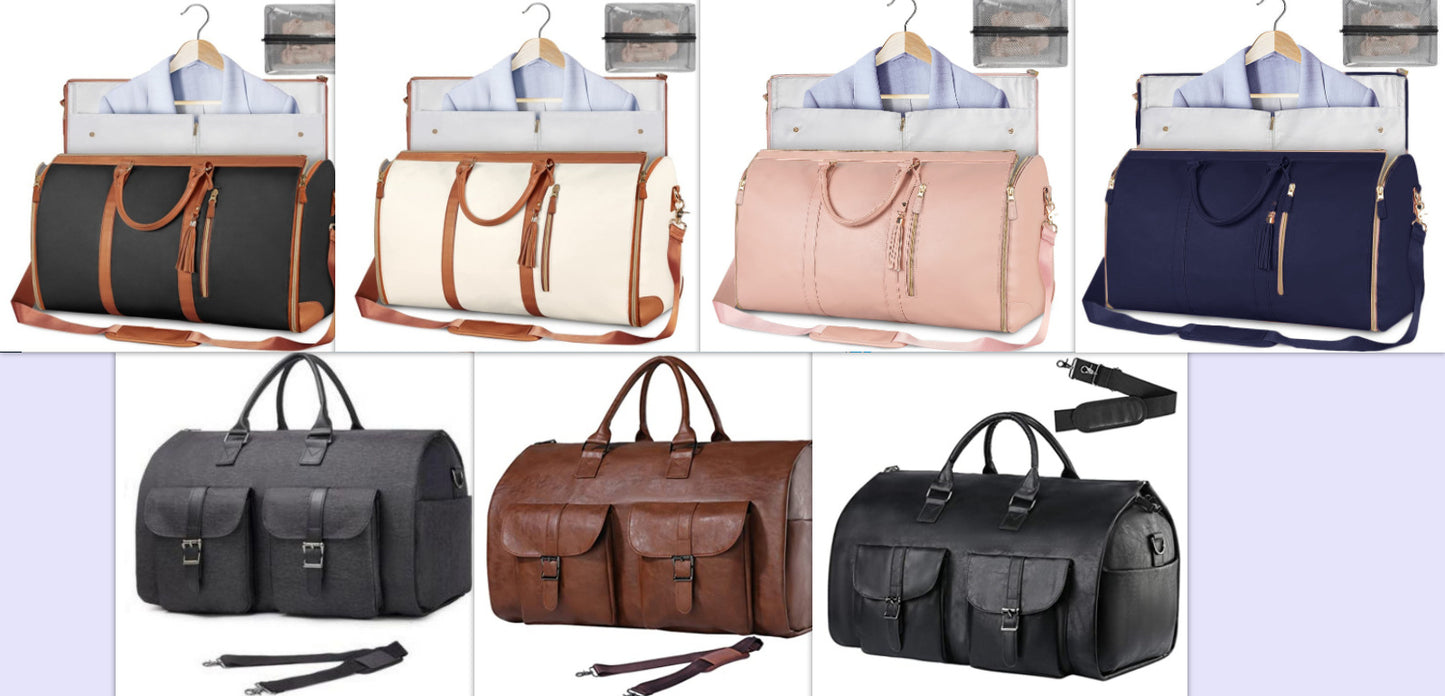 Bolsa de viaje de gran capacidad, bolso de mano para mujer, plegable, para traje, impermeable, para ropa