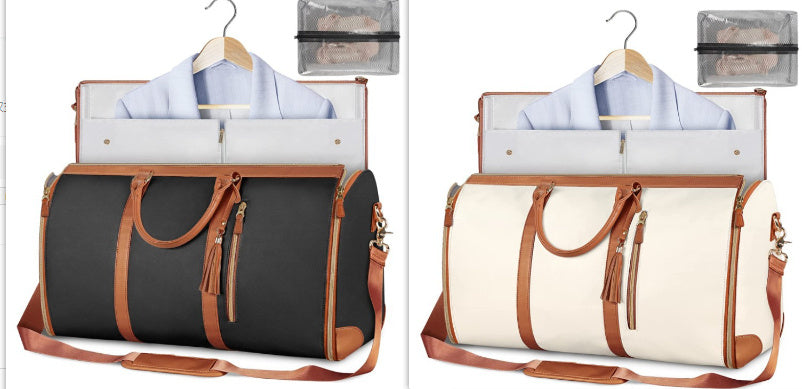 Bolsa de viaje de gran capacidad, bolso de mano para mujer, plegable, para traje, impermeable, para ropa