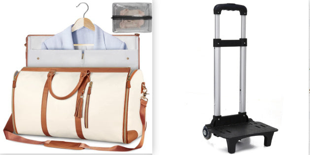 Bolsa de viaje de gran capacidad, bolso de mano para mujer, plegable, para traje, impermeable, para ropa