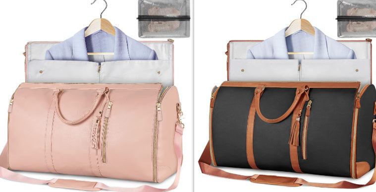 Bolsa de viaje de gran capacidad, bolso de mano para mujer, plegable, para traje, impermeable, para ropa